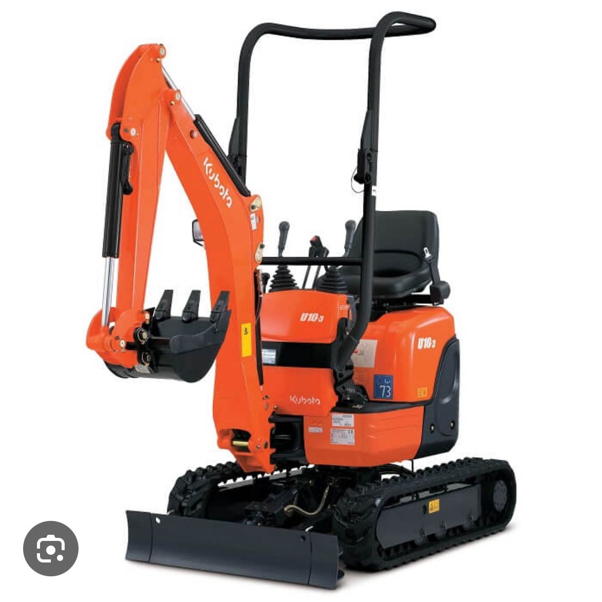 Graafmachine minigrave Kubota u10-3 via DvS Montage en Verhuur Westland en Zuid-Holland